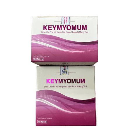 Viên Uống Bổ Trứng Keymyomum - Tăng Khả Năng Thụ Thai, Cải Thiện Chất Lượng Trứng, Hỗ Trợ IUI/IVF - Hộp 20 Gói x 3g